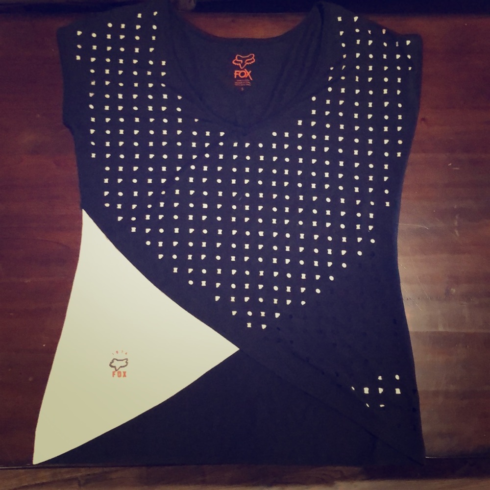 Fox shirt... black & white size small